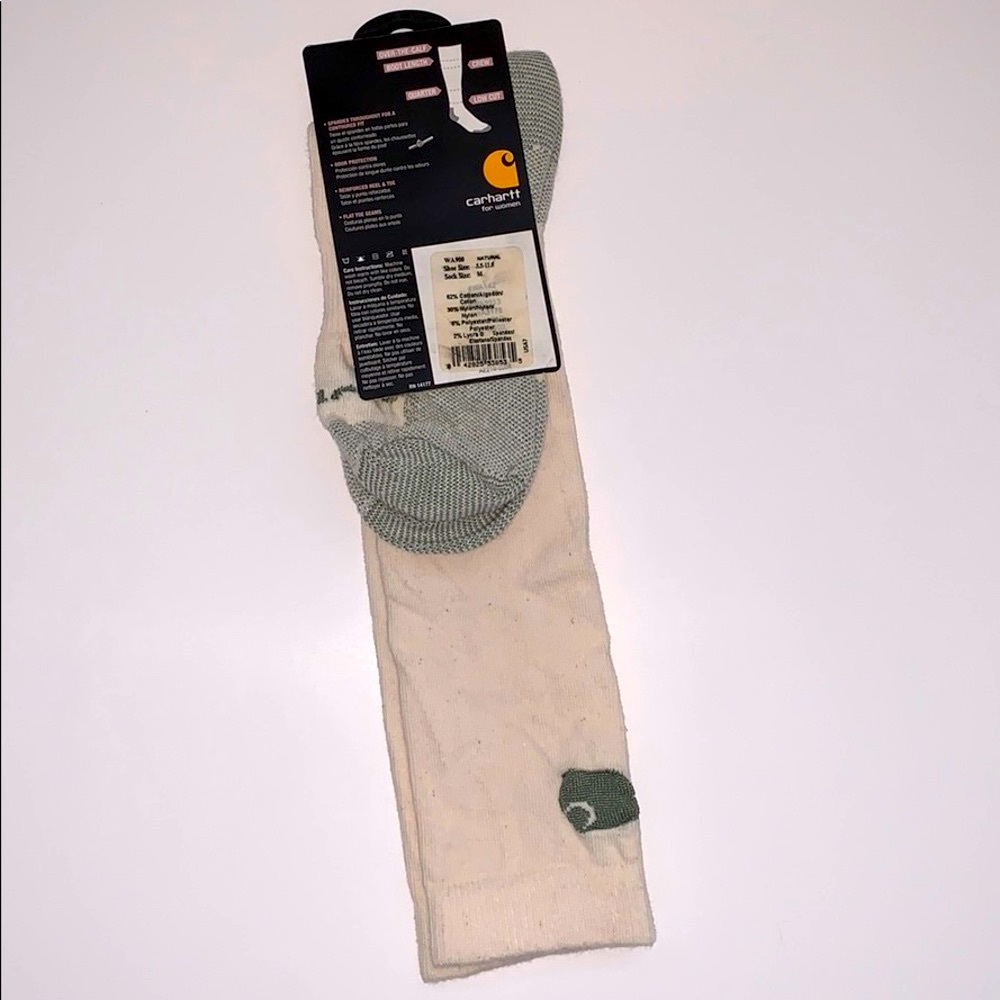 Carhartt All Season Boot Socks show Size 5.5-11 - Picture 2 of 4